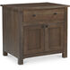 Gene Dark Brown Charging Nightstand